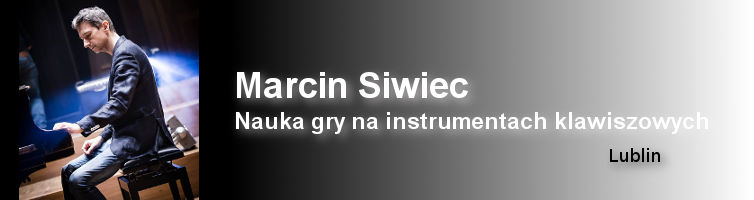 nauka gry na 
instrumentach klawiszowych